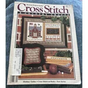 Cross Stitch & Country Crafts Magazine September October 1986 Vintage